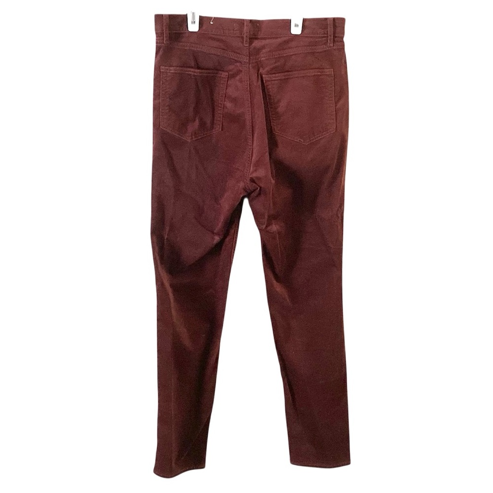 Loft Velveteen High Waist Straight Leg Pants 12 - Picture 4 of 9